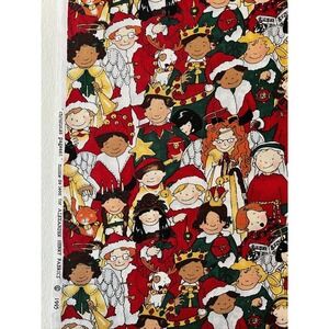 Fabric RARE 1995 Alexander Henry Nicole De Leon Christmas Pageant Washed 40x43"